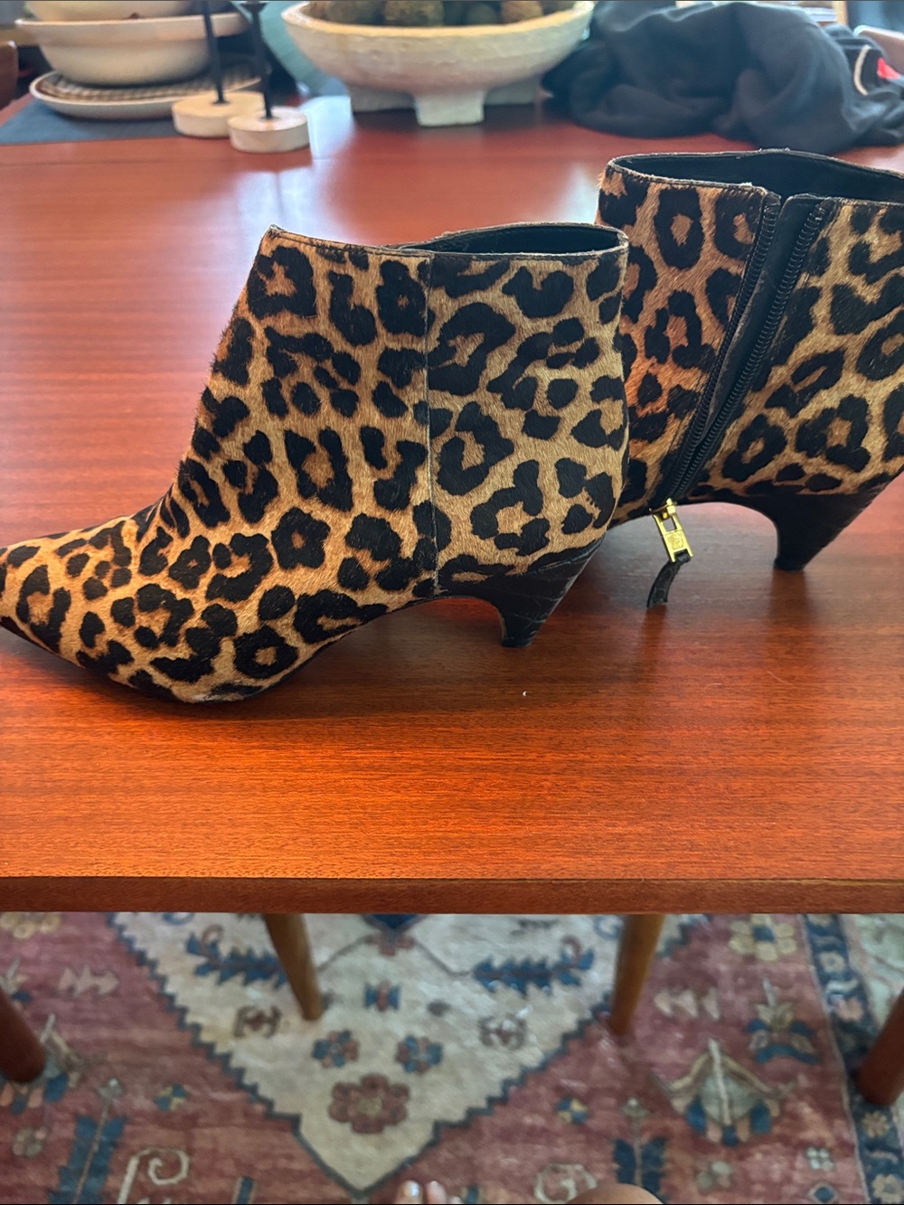 Sam Edelman leopard booties